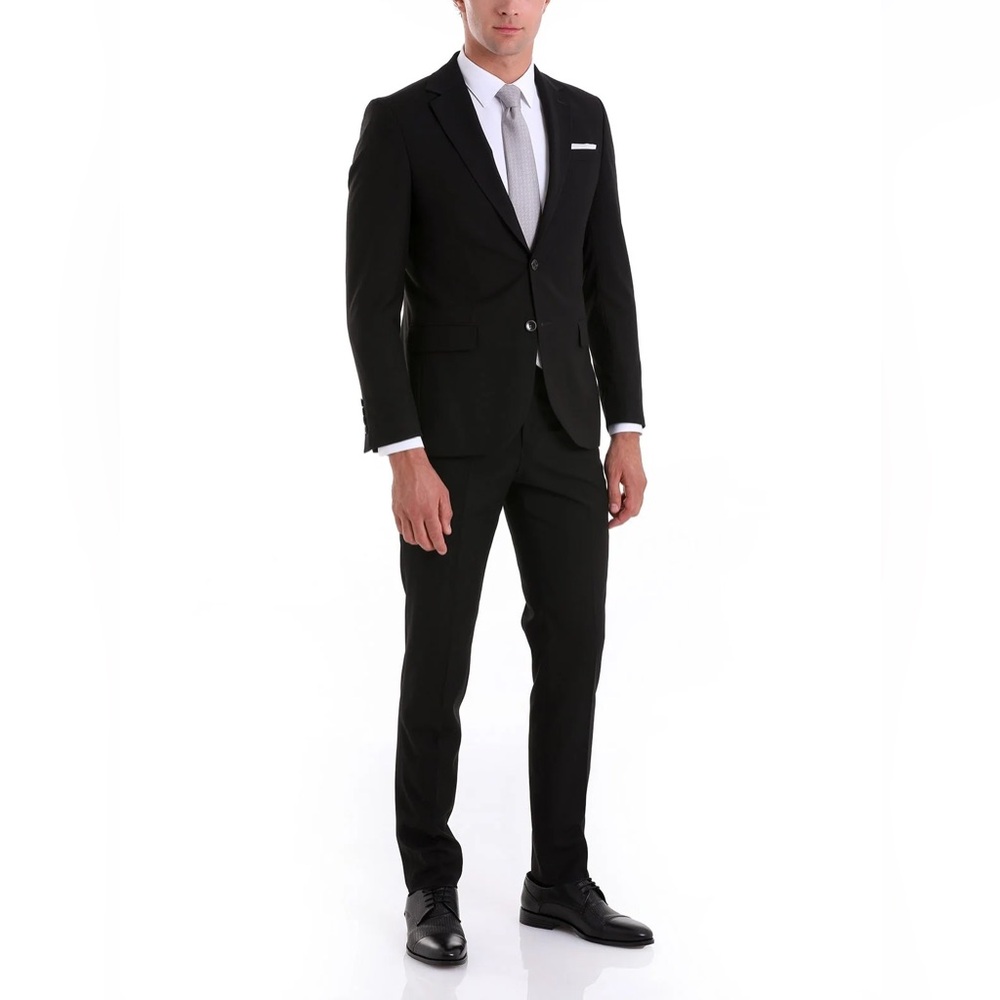 Sayki Modern 2-piece Black Suit